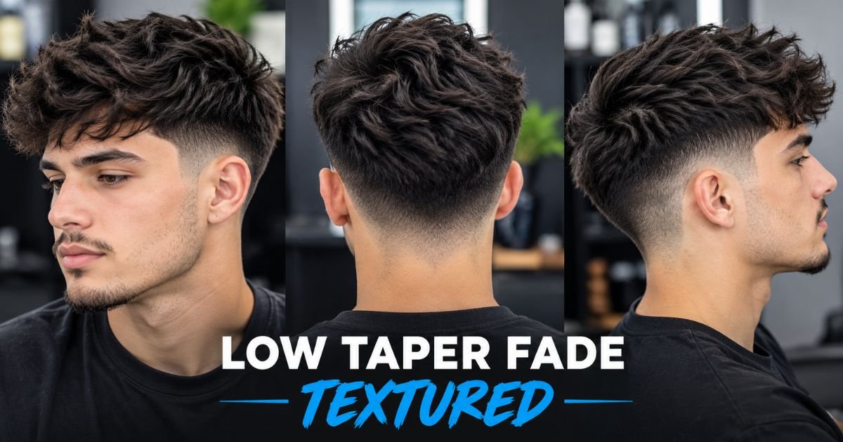 Low Taper Fade Textured